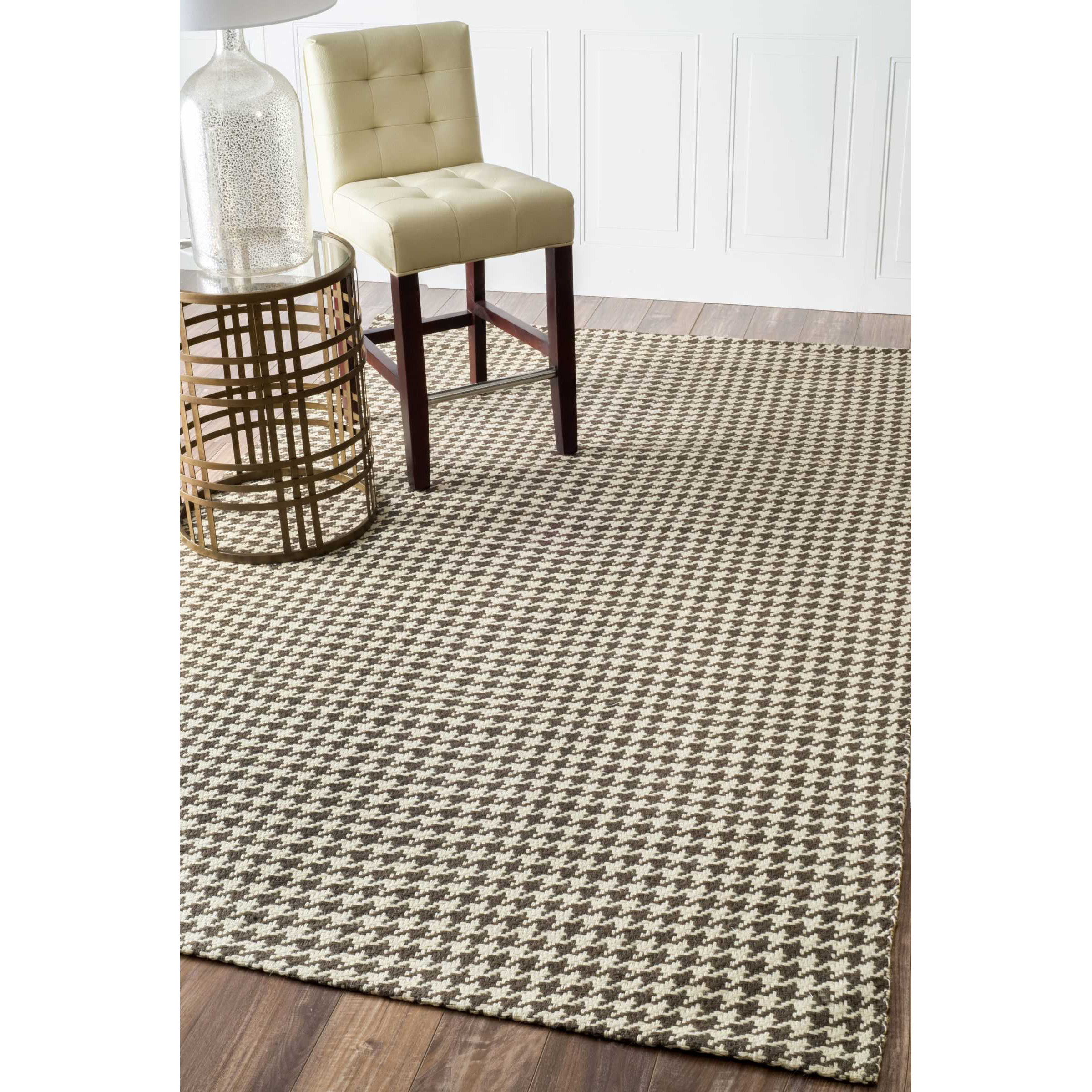 nuLOOM Natura Houndstooth Brown Area Rug & Reviews Wayfair