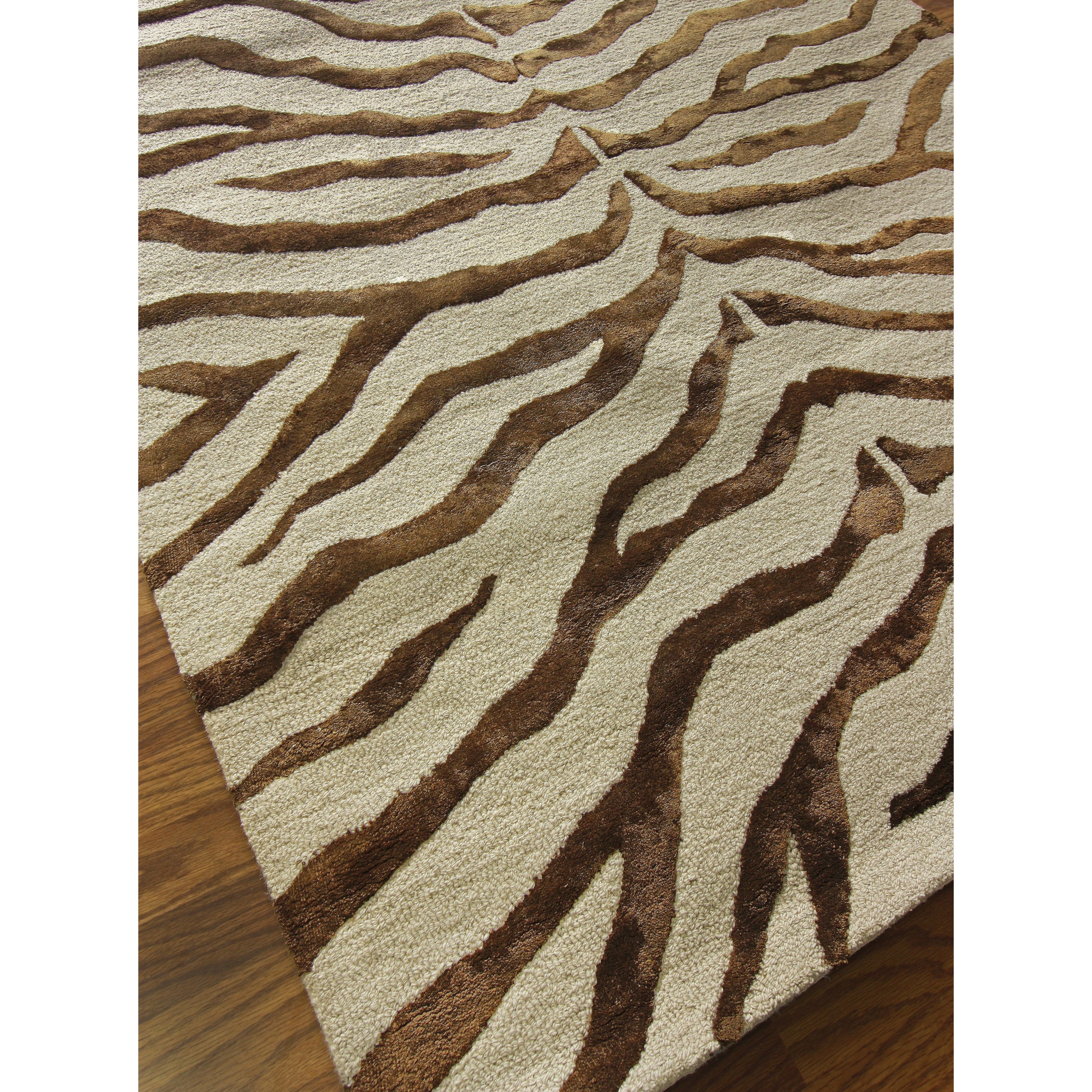 nuLOOM Earth Soft Zebra Brown Area Rug & Reviews Wayfair