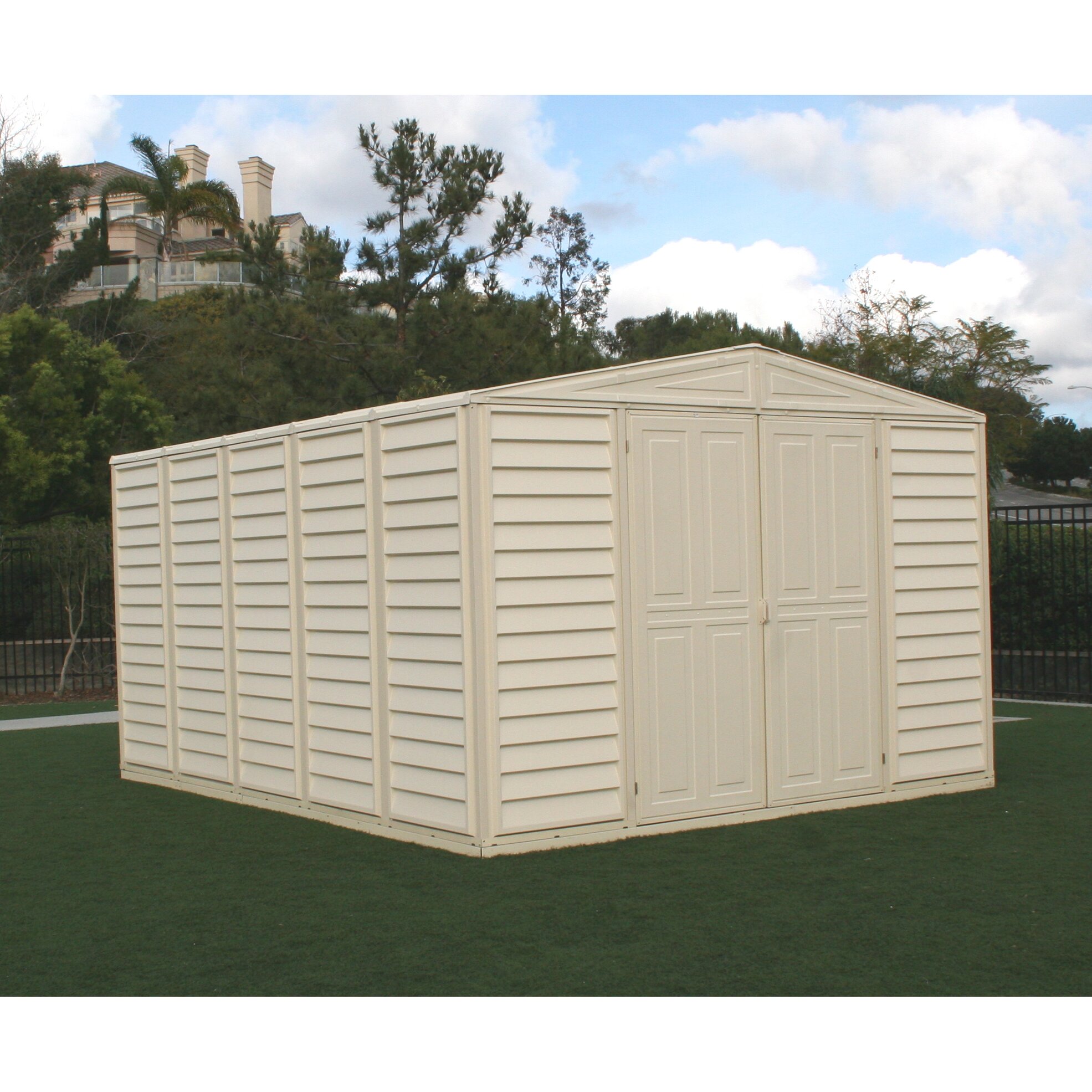 Duramax WoodBridge 10.5 Ft. W x 8 Ft. D Vinyl Storage Shed &amp; Reviews 