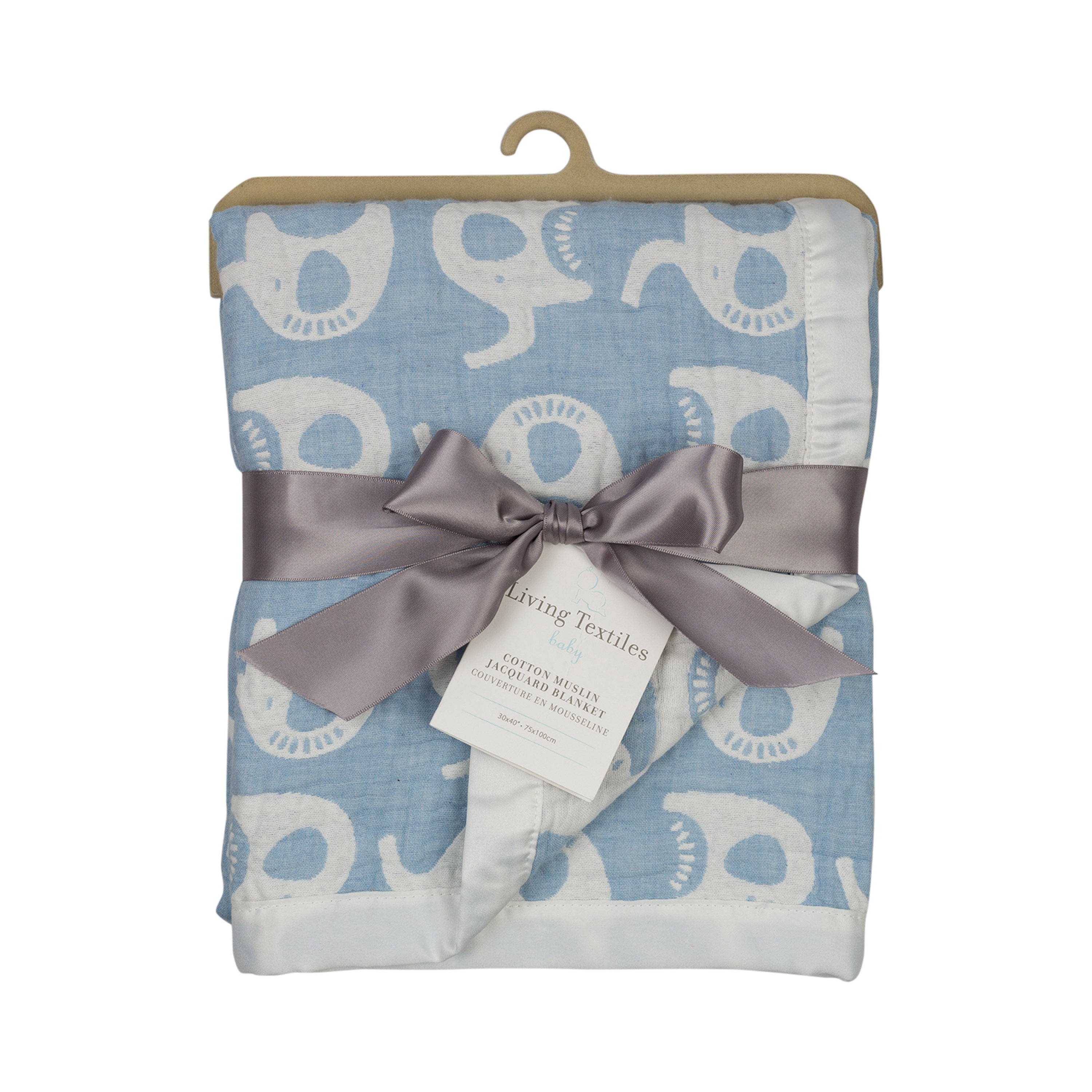 LivingTextilesBaby Muslin Jacquard Elephant Blanket & Reviews Wayfair