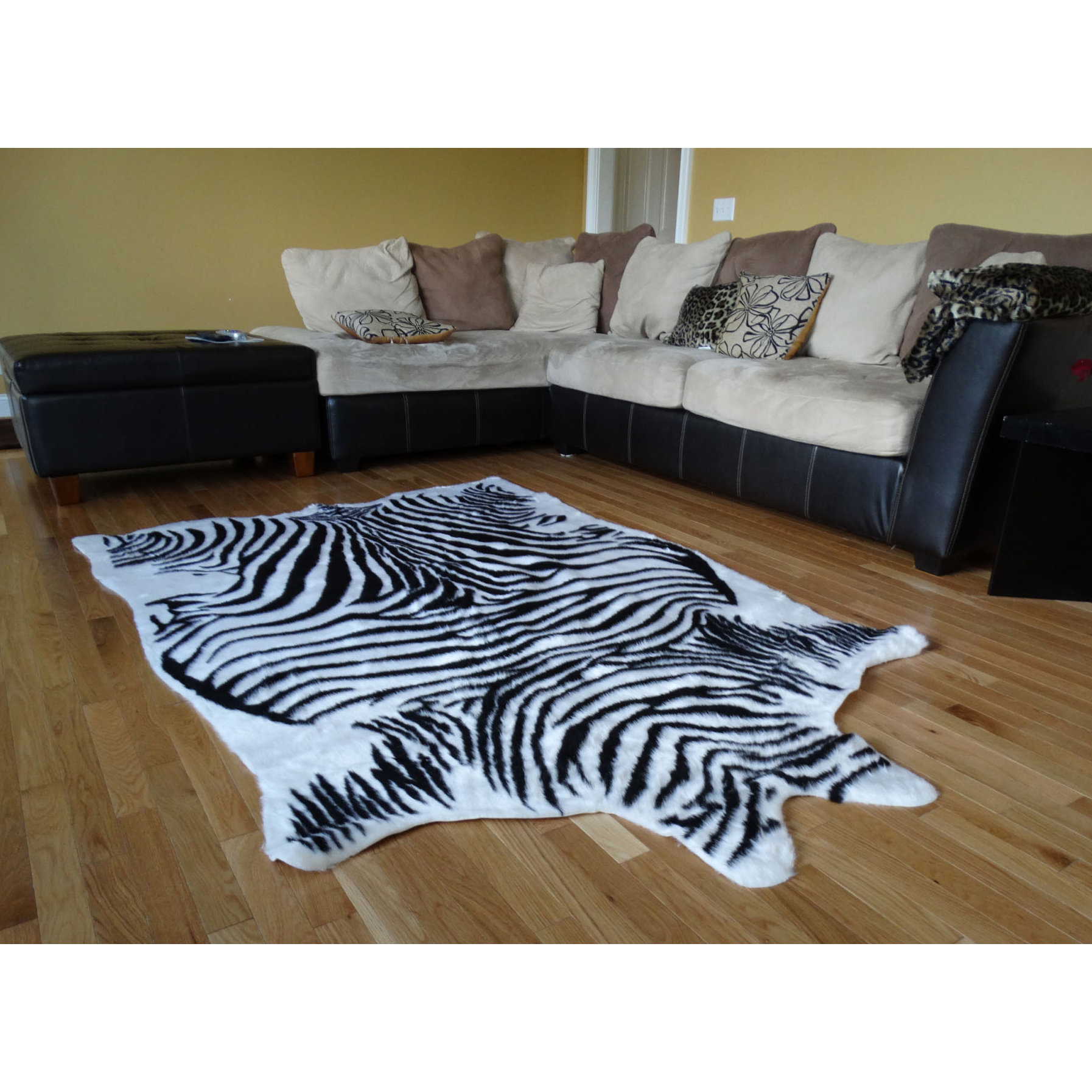 Acura Rugs Animal Hide White/Black Zebra Area Rug & Reviews Wayfair
