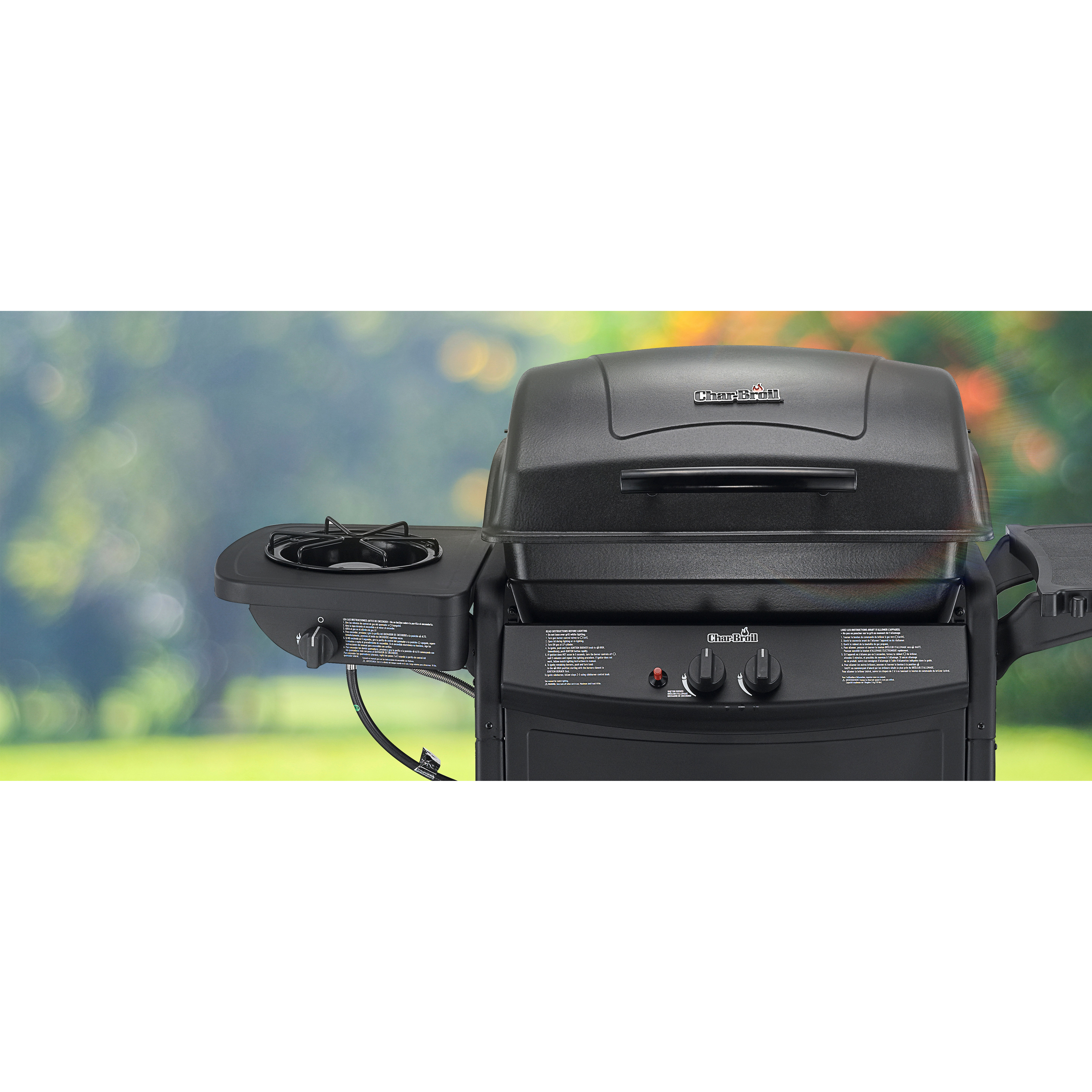 CharBroil 2 Burner 35,000 BTU Gas Grill with Side Burner & Reviews