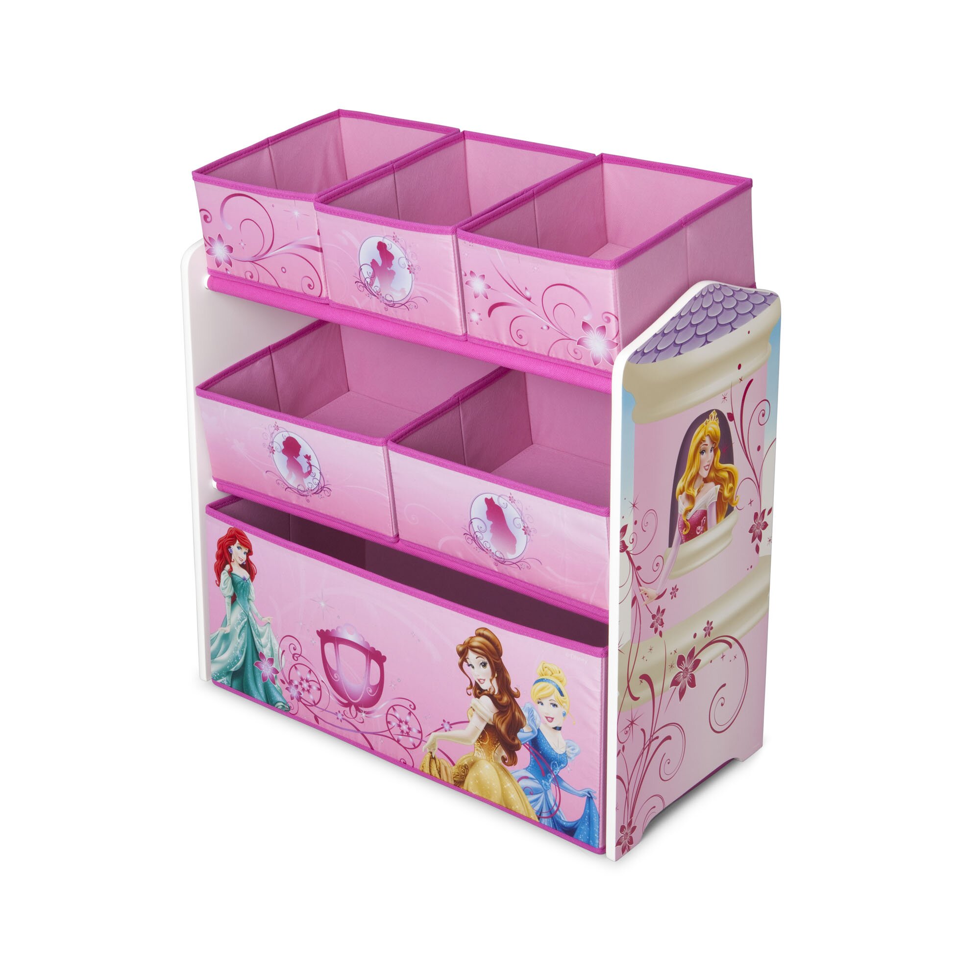 princess toy organizer nine bins