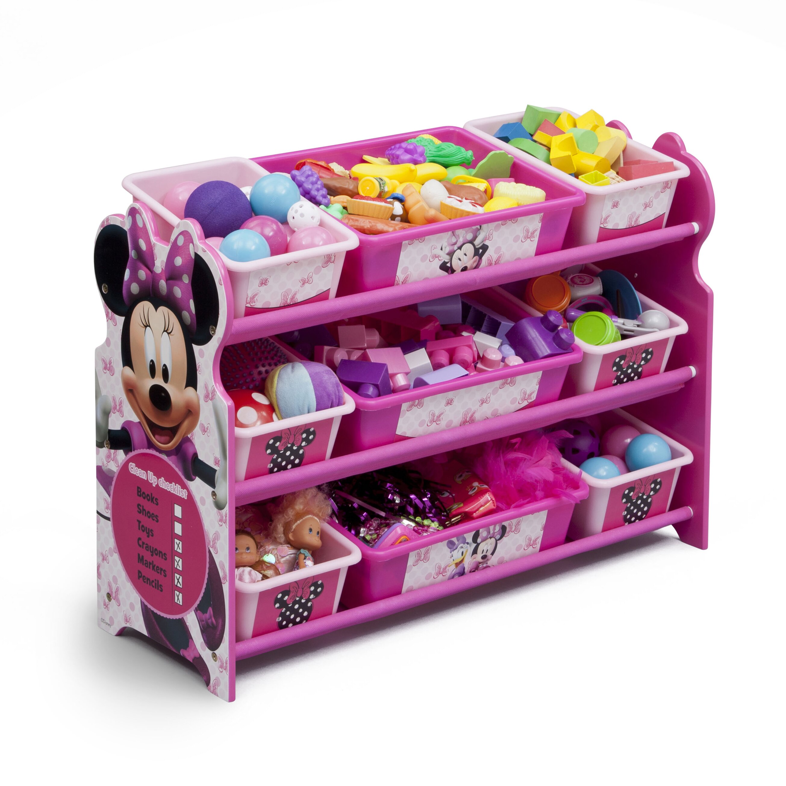 delta minnie mouse toy box assembly