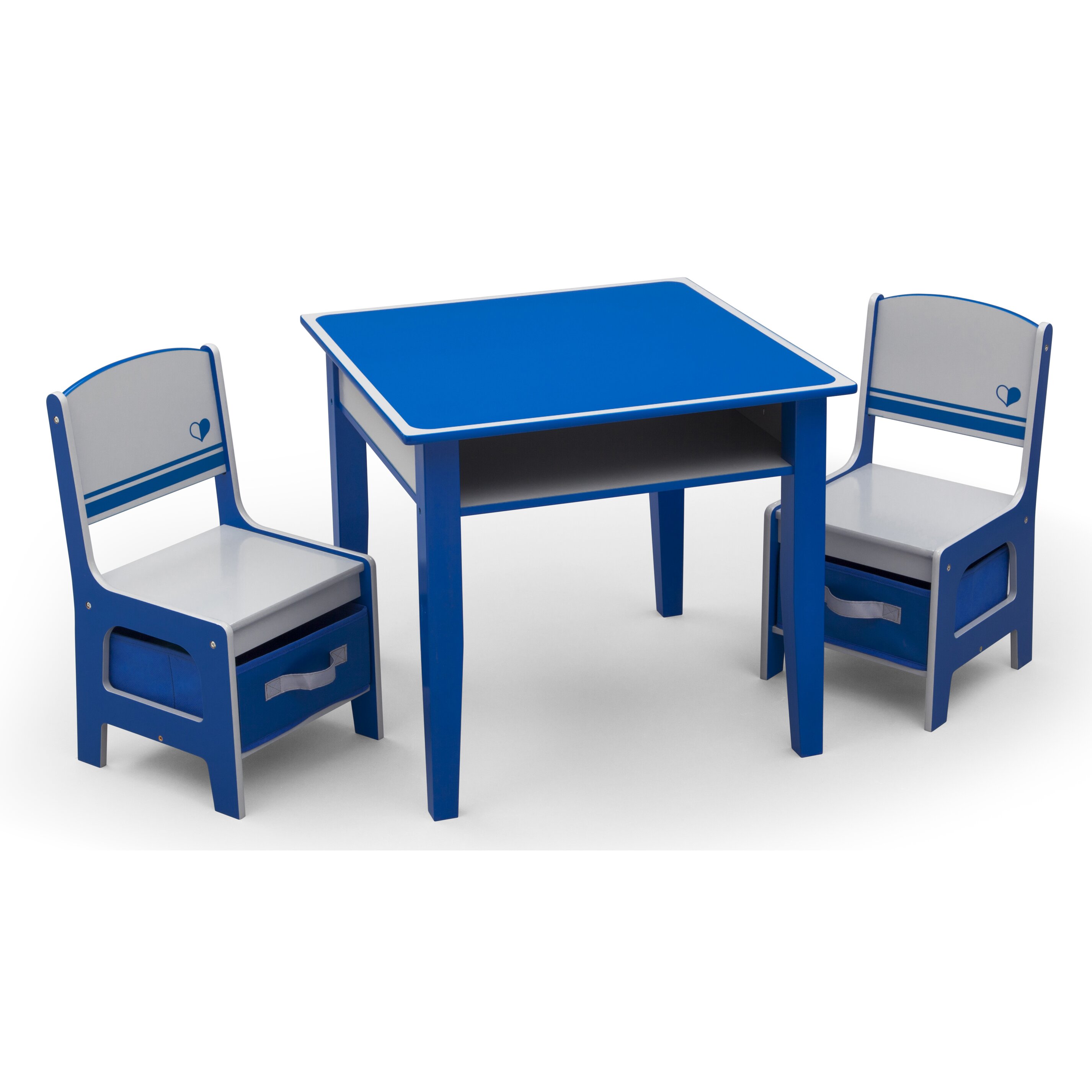 Delta Children Jack and Jill Kids 3 Piece Table and Chair Set