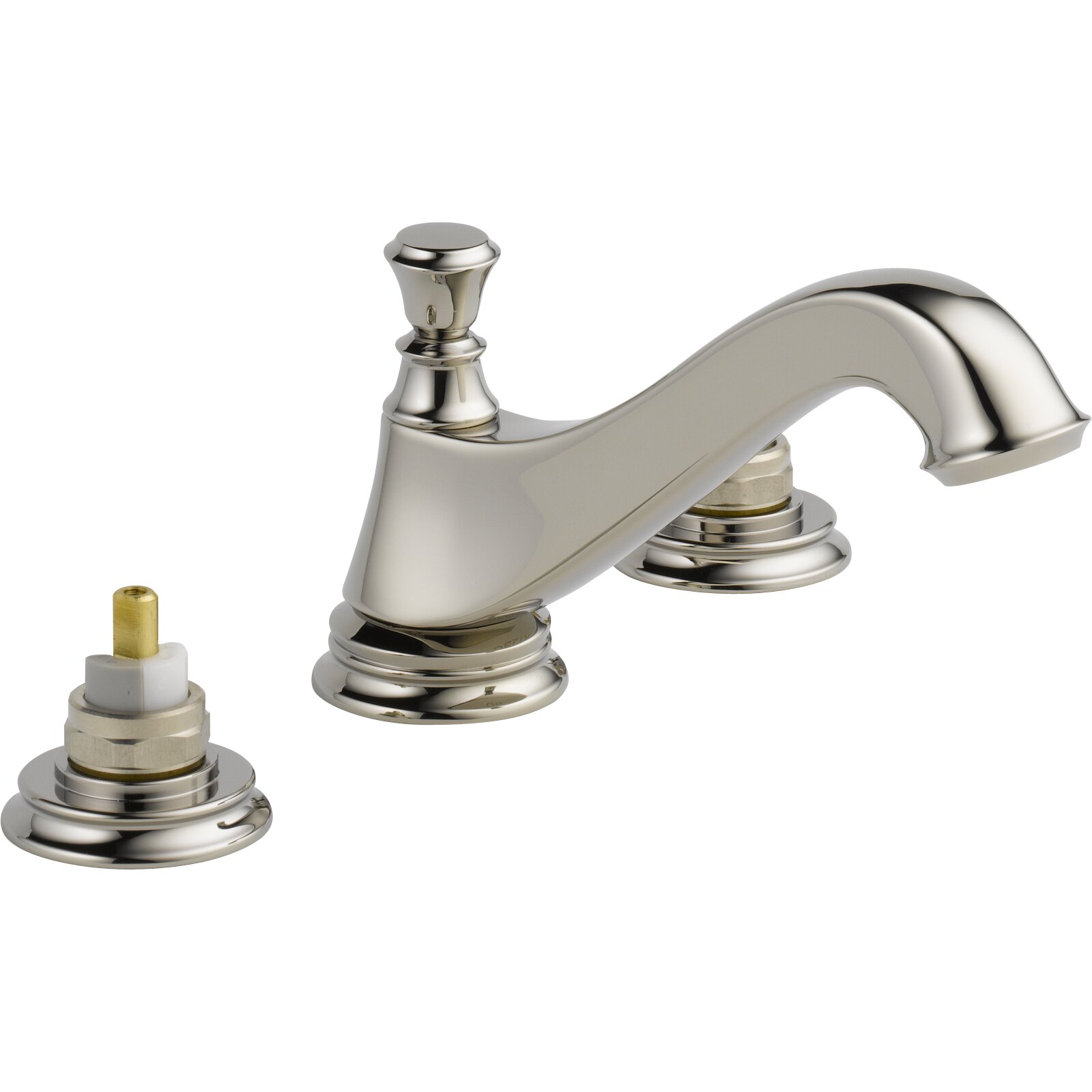 Delta Cassidy Double Handle Widespread Bathroom Faucet 3595LF 