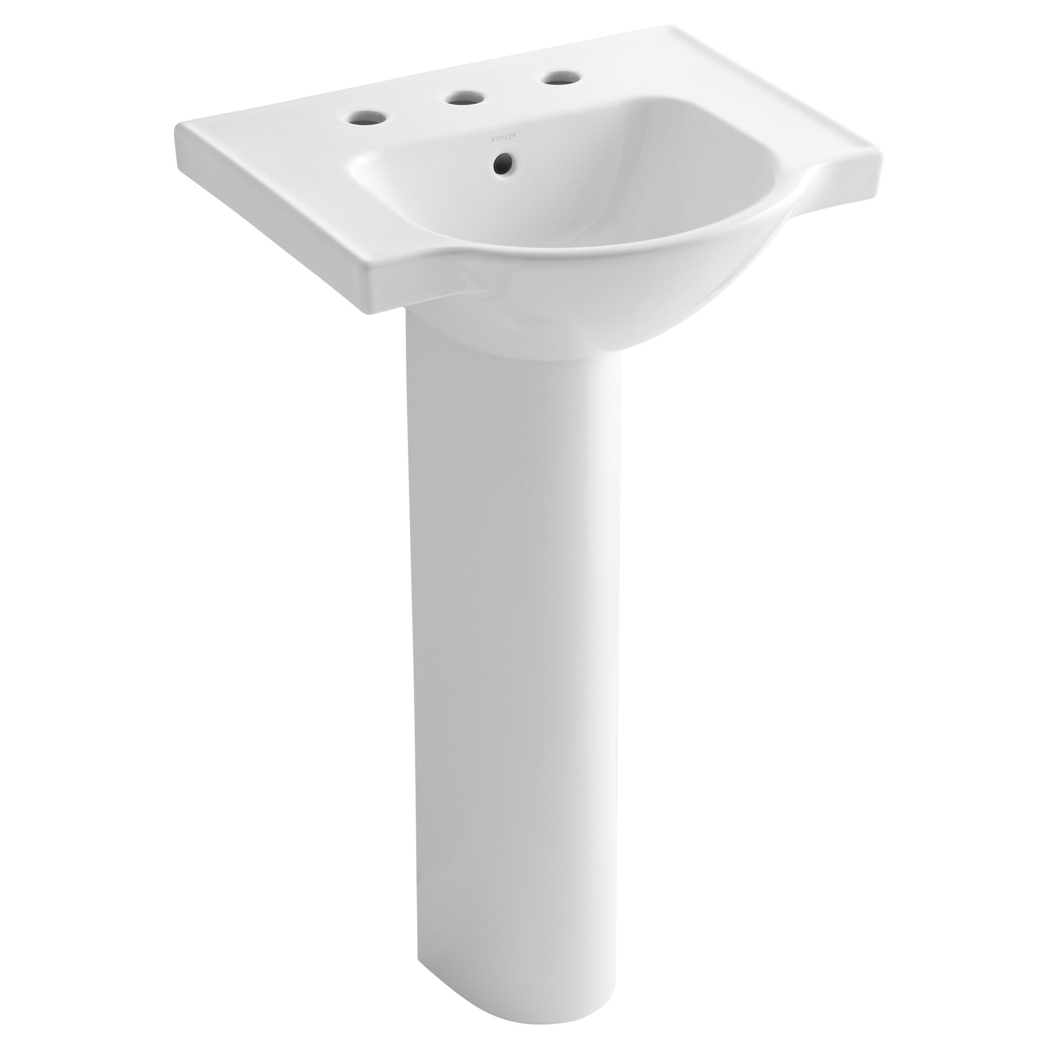 Kohler Veer 24" Pedestal Bathroom Sink & Reviews Wayfair