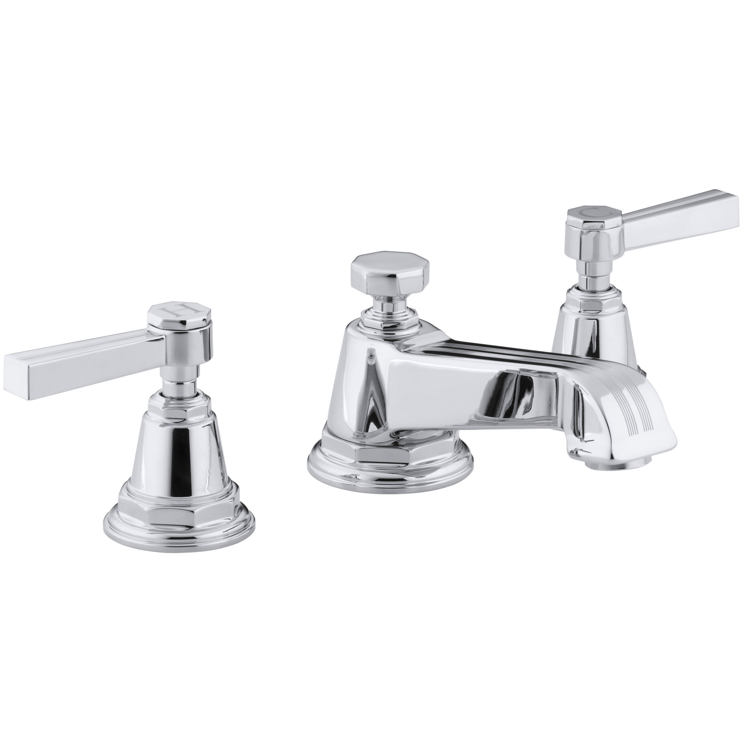 Kohler Pinstripe Widespread Bathroom Sink Faucet with Lever Handles & Reviews Wayfair