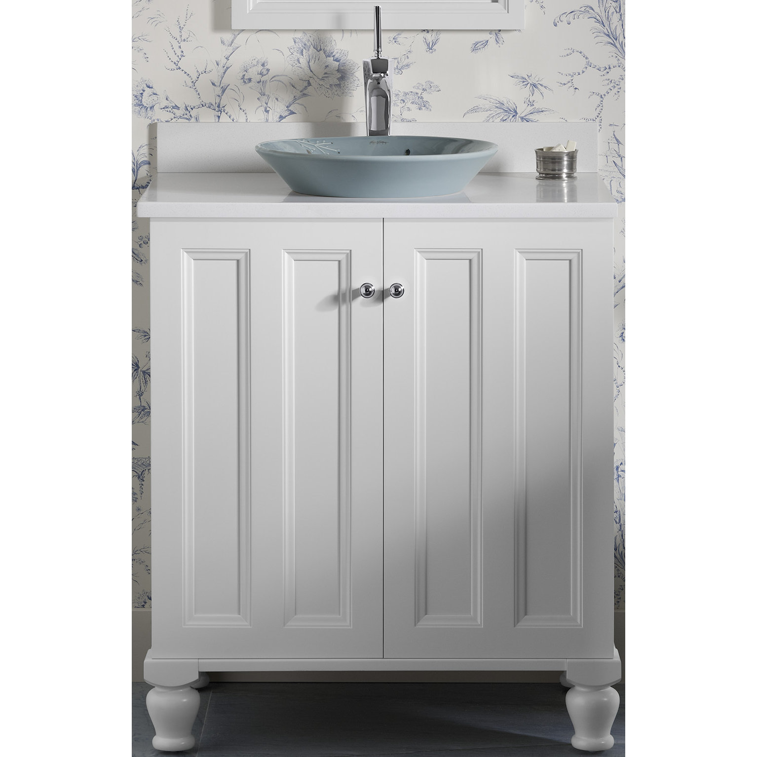 Kohler Gilded Meadow Design On Conical Bell Vessel AboveCounter