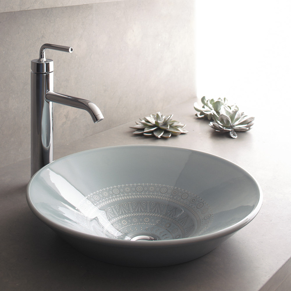 Kohler Caravan Collection Nepal On Conical Bell Vessel Bathroom Sink