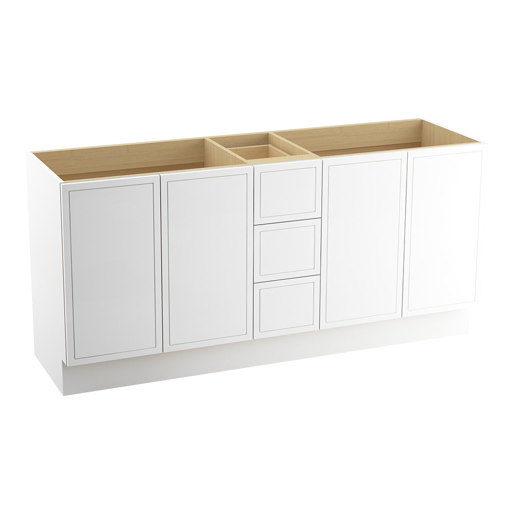 Kohler Jacquard™ 72" Vanity with Toe Kick, 4 Doors and 3 Drawers, Split