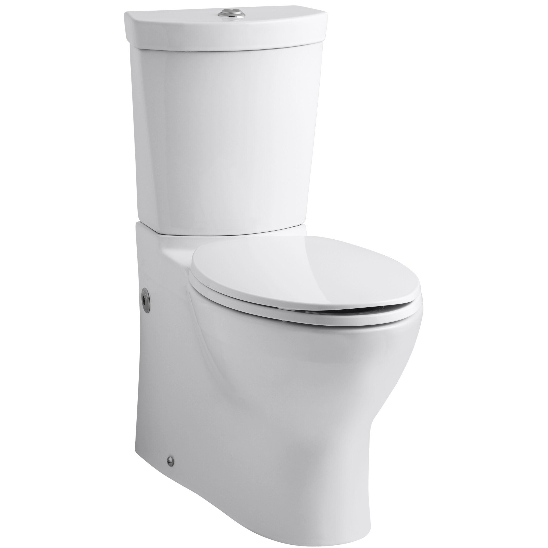 Kohler Persuade Skirted Two-Piece Elongated Dual-Flush Toilet With Top ...