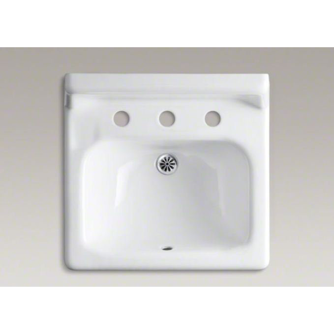 Kohler Hudson 19" x 17" WallMount Bathroom Sink with 8" Widespread