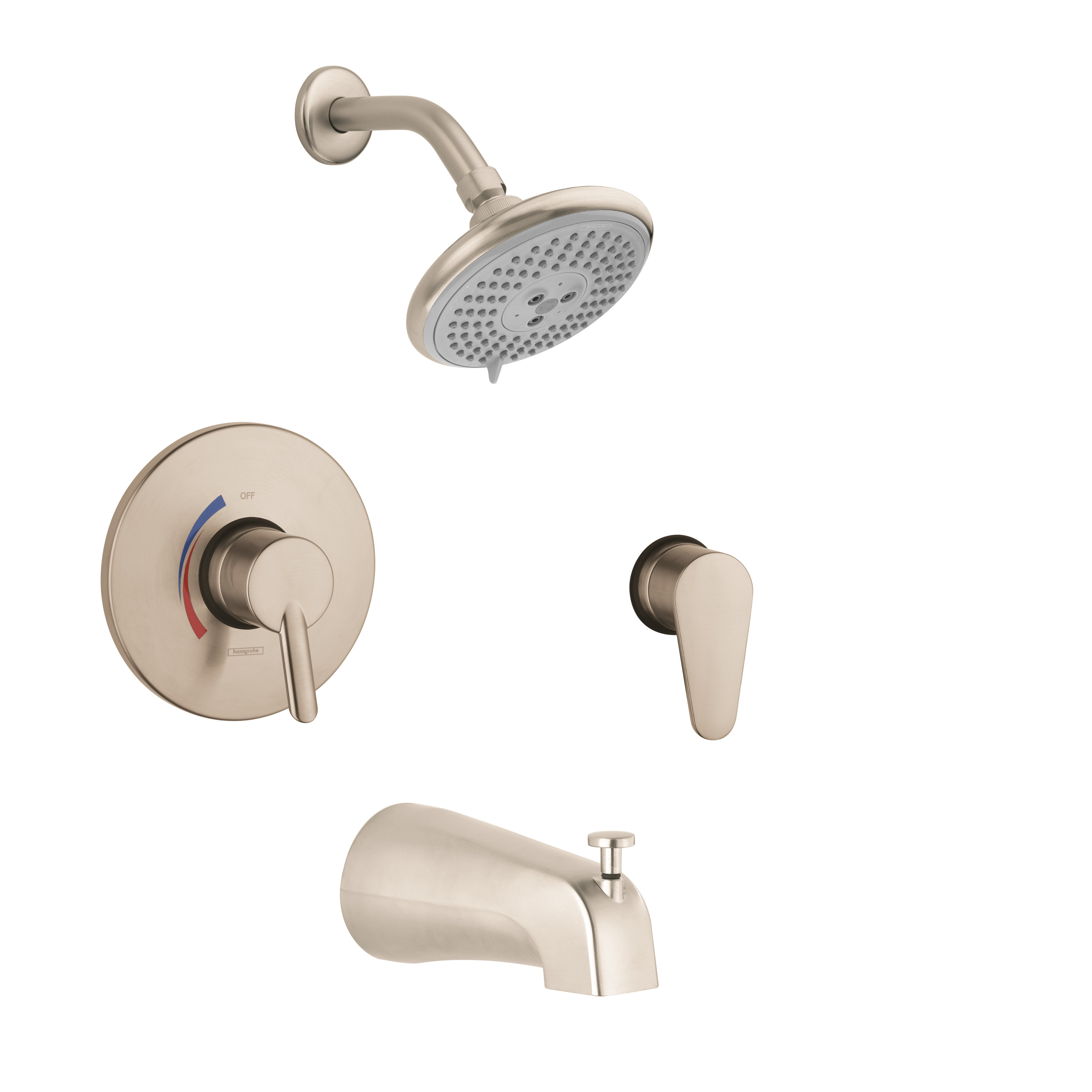 Hansgrohe Focus S HG Pressure Balance Tub and Shower Faucet with Lever