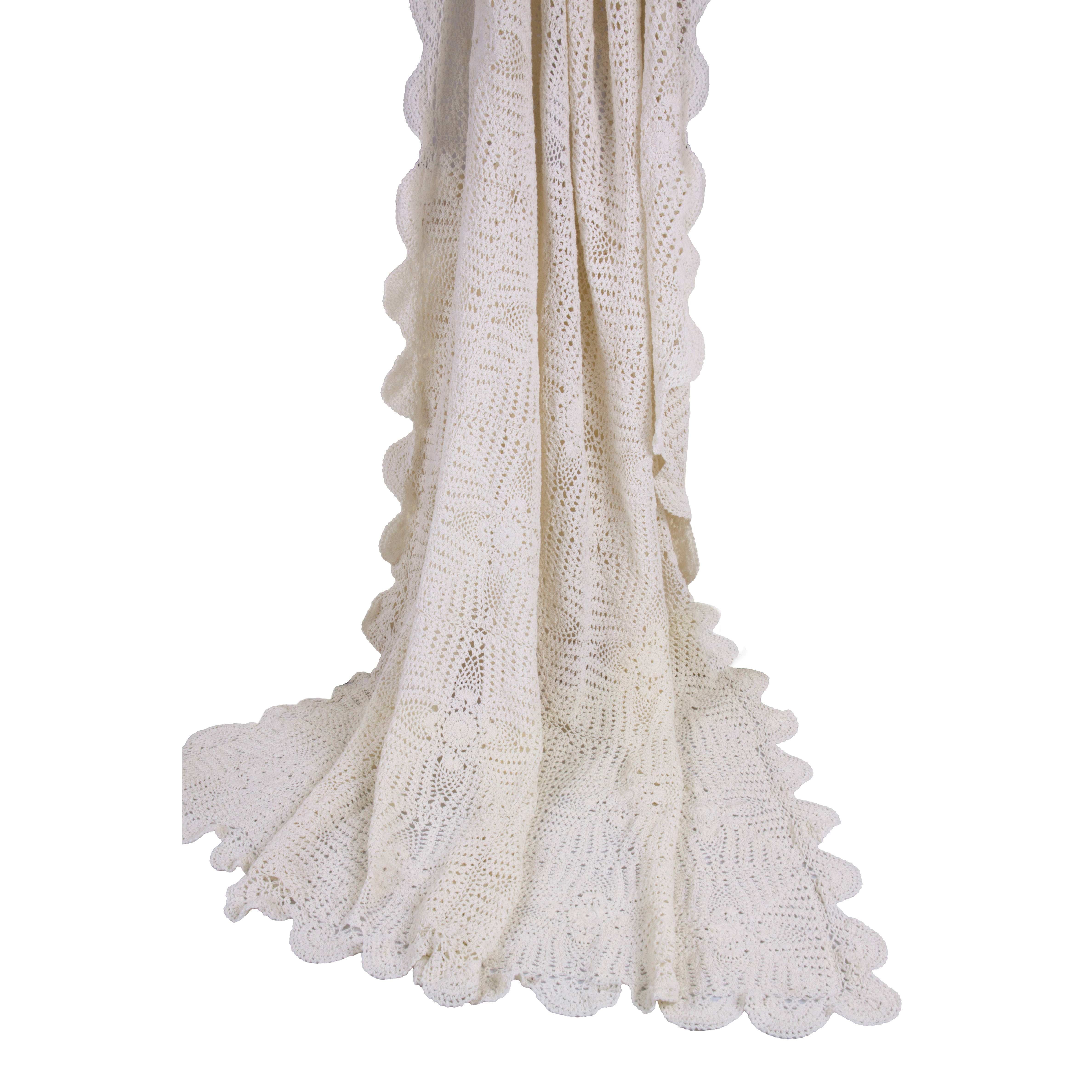 Jovi Home Crochet Cotton Throw & Reviews Wayfair