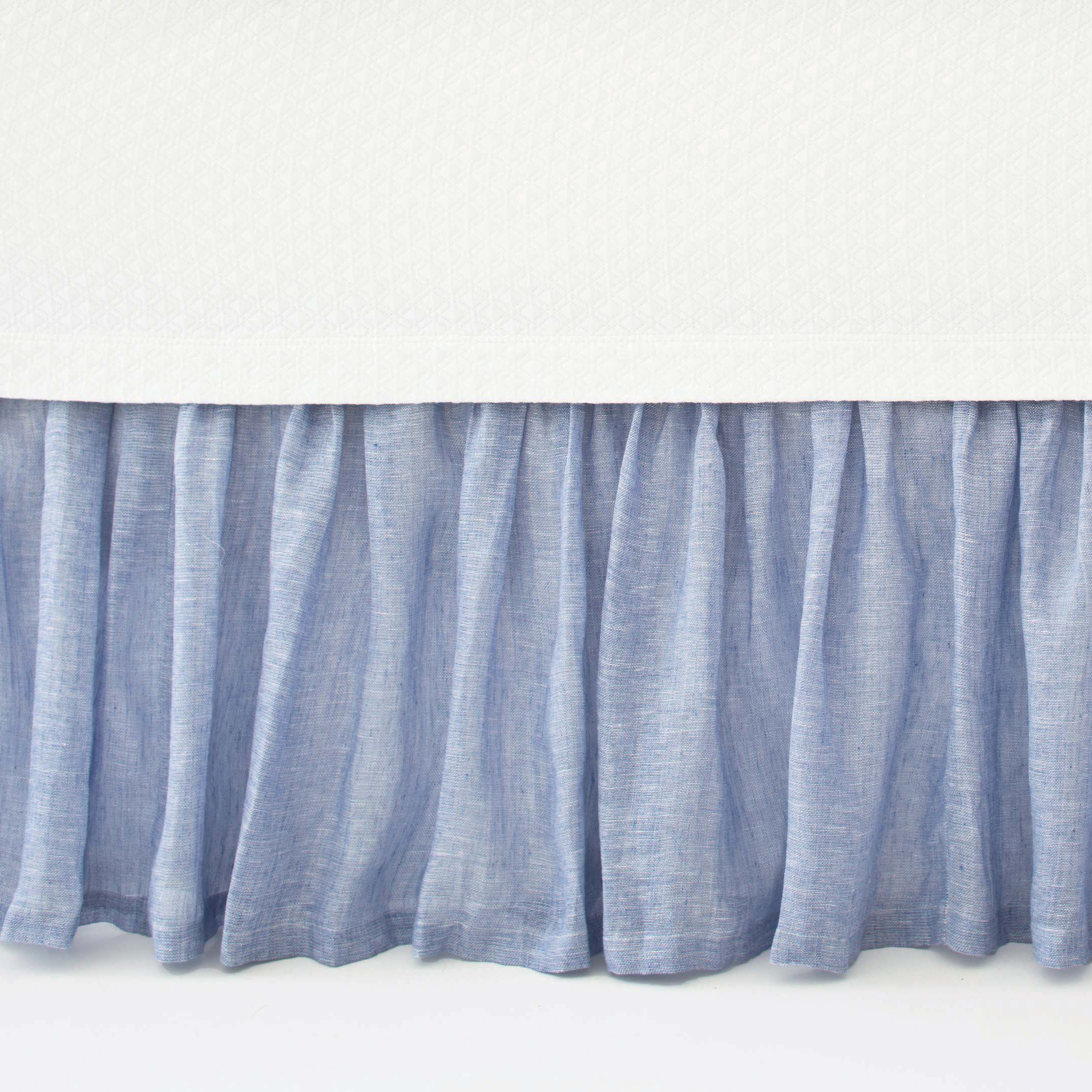 Pine Cone Hill Savannah Linen Chambray Bed Skirt & Reviews Wayfair