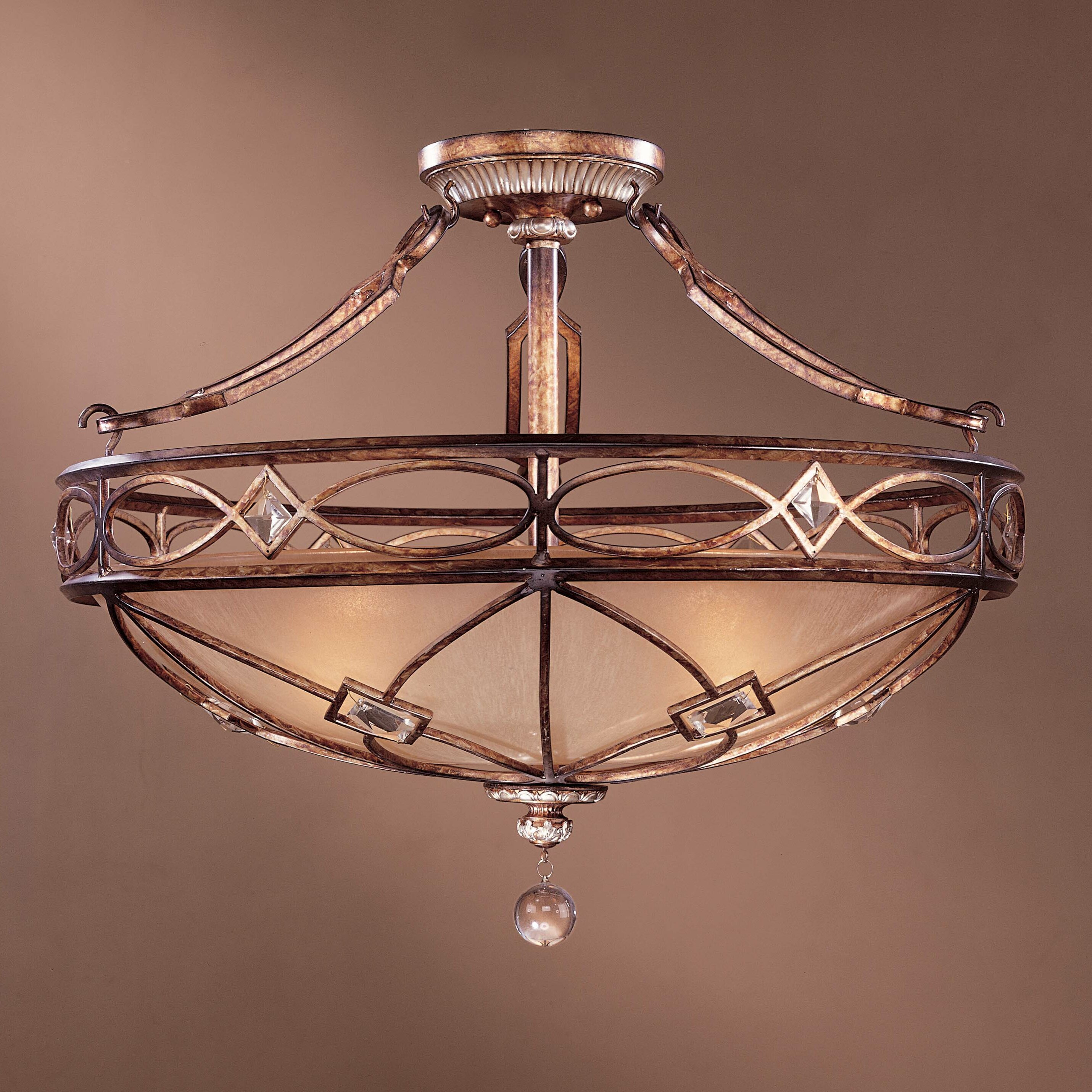 Minka Lavery Aston Court 3 Light Semi Flush Mount & Reviews | Wayfair