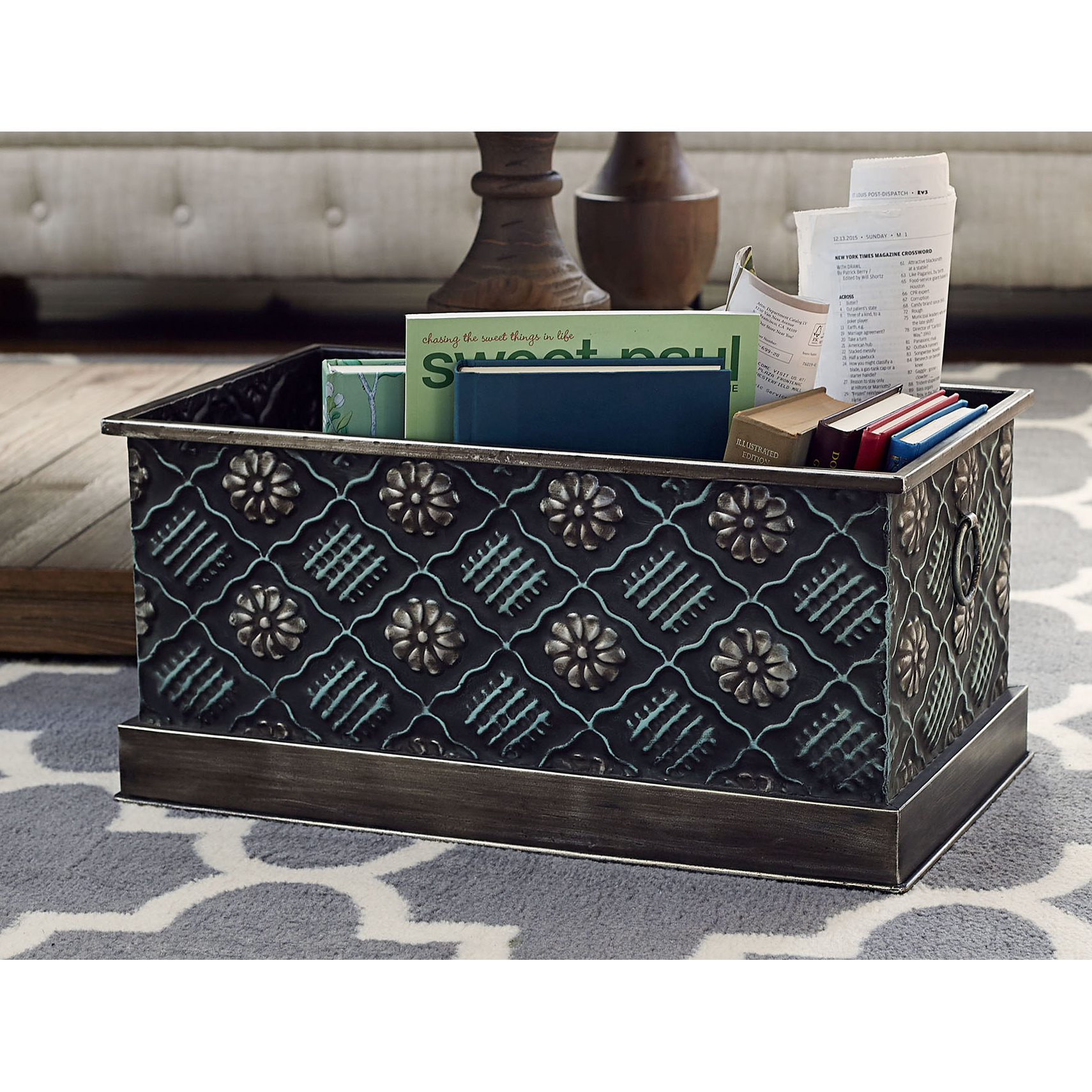 Household Essentials Chelsea Metal Storage Box & Reviews Wayfair