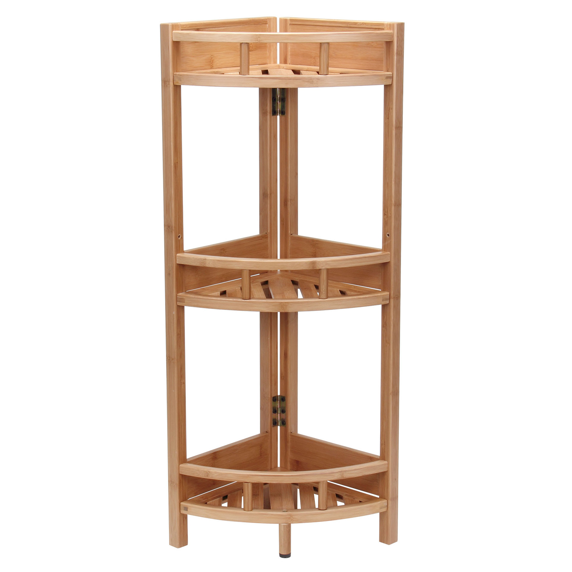 Household Essentials Bamboo Slatted 35" H 3 Shelf Shelving Unit Wayfair