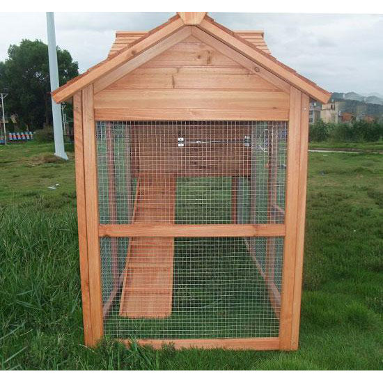 Aosom Large Pawhut Chicken Coop with Hinged Roof and Nesting Box