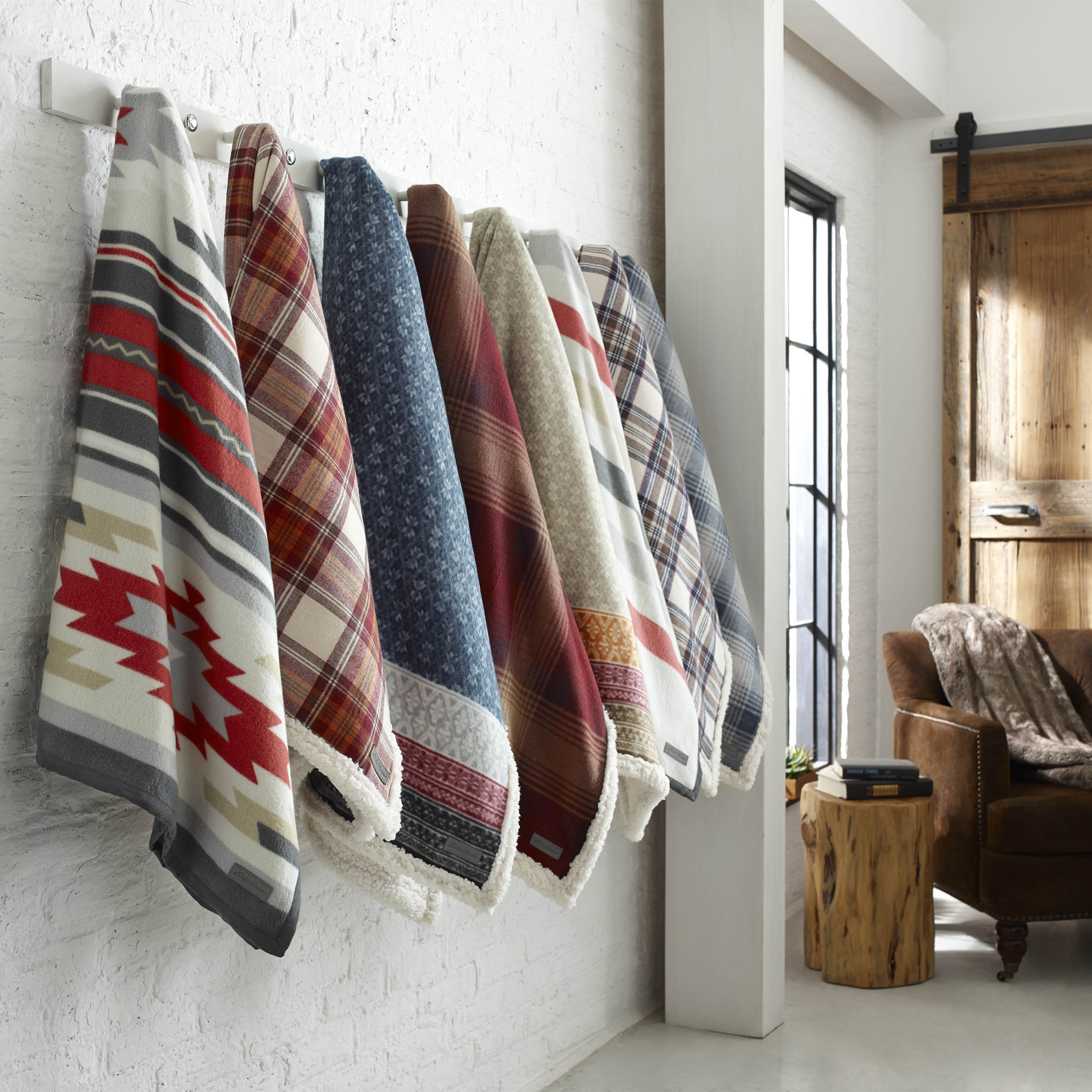 Eddie Bauer Sherpa Fleece Throw & Reviews Wayfair