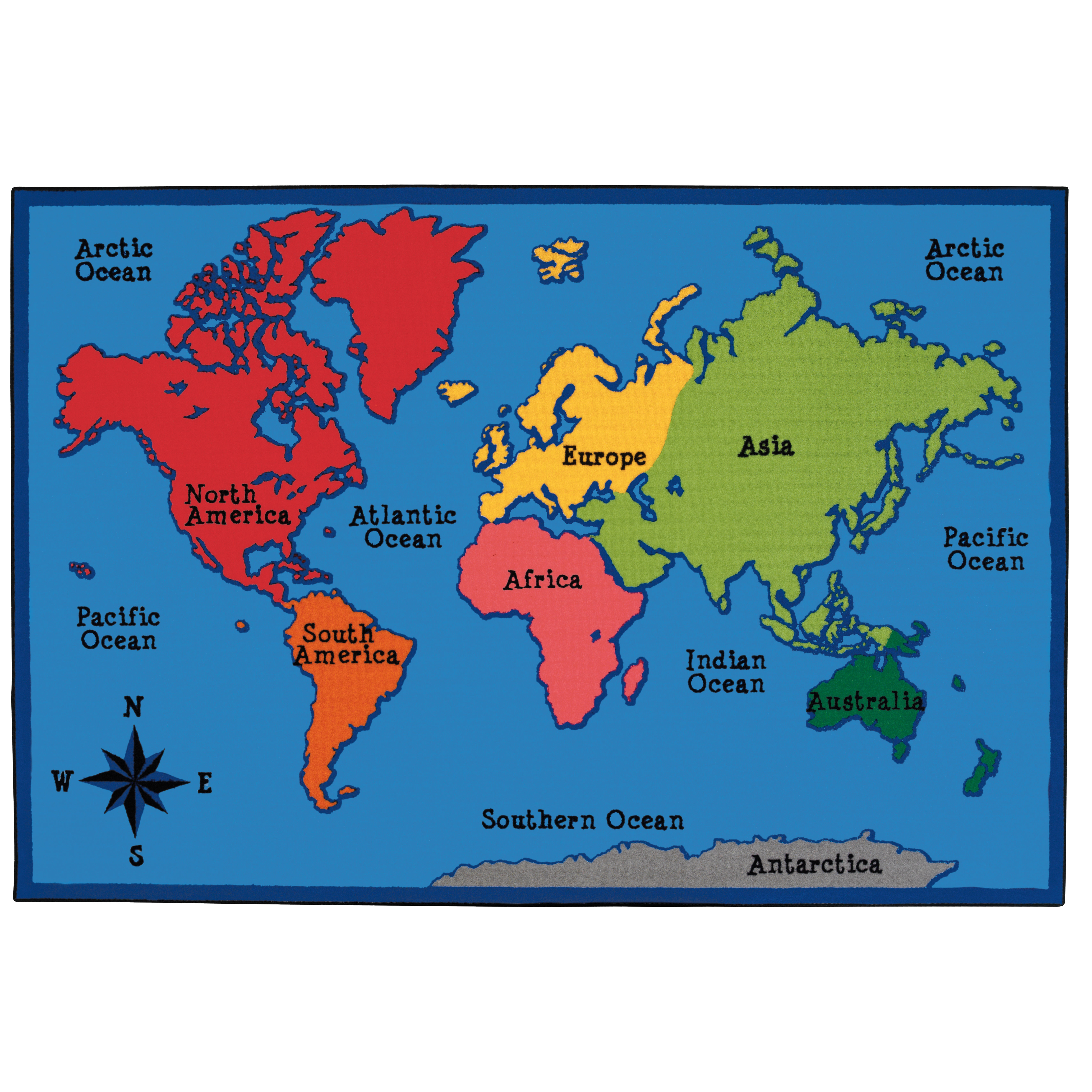 Carpets for Kids Value Plus World Map Area Rug & Reviews Wayfair