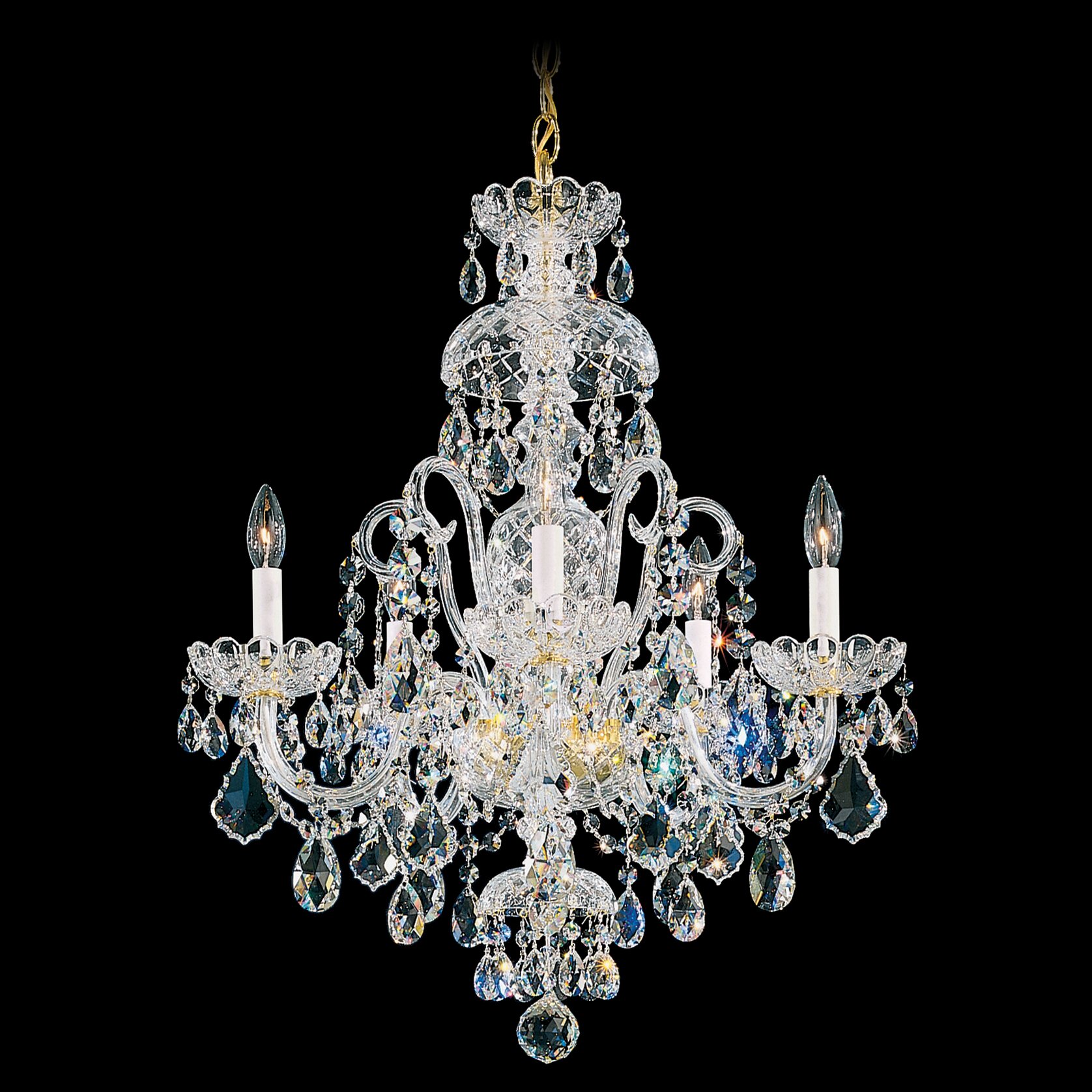 Schonbek Olde World 5 Light Crystal Chandelier | Wayfair