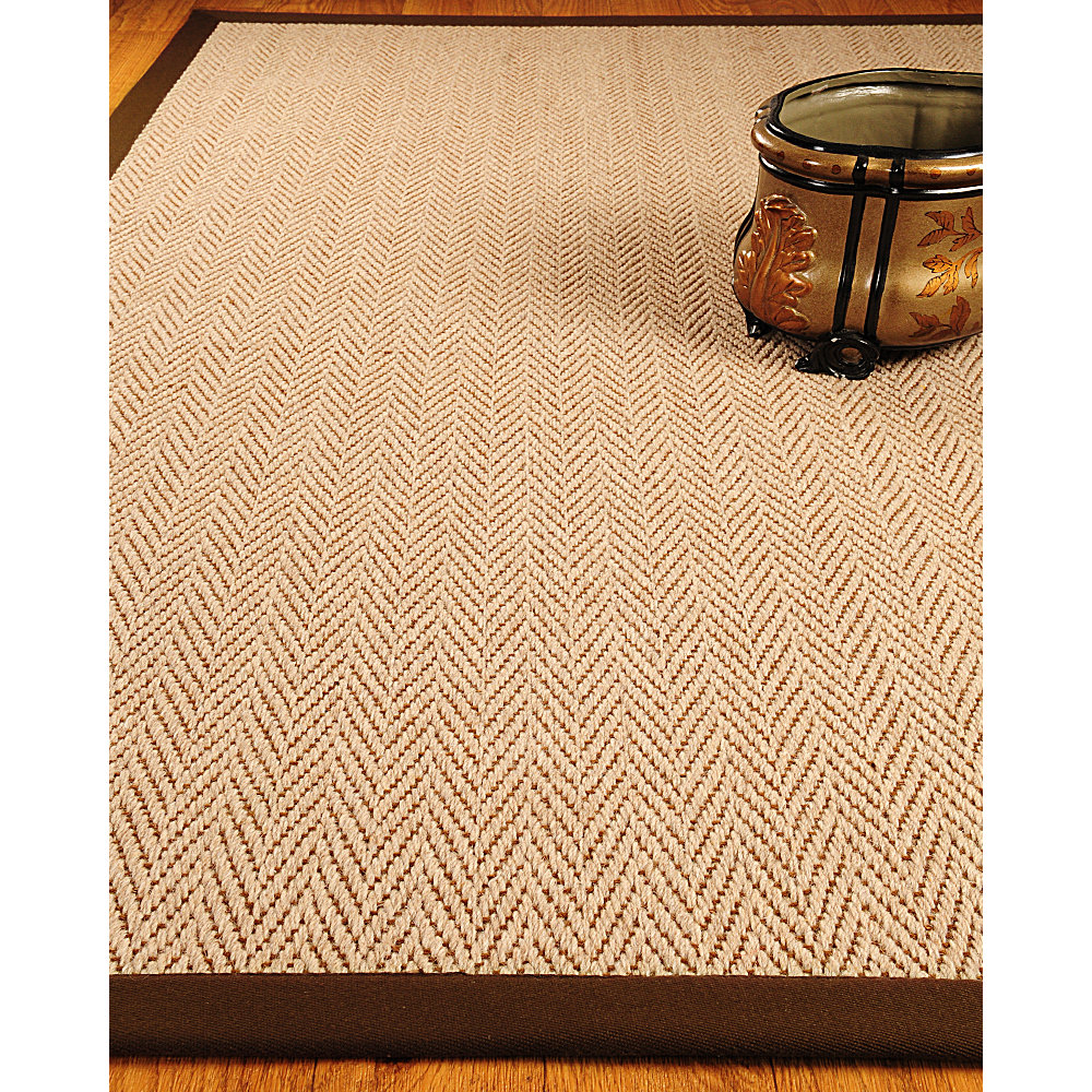 Natural Area Rugs Wool Emblem Cream / Brown Area Rug & Reviews | Wayfair