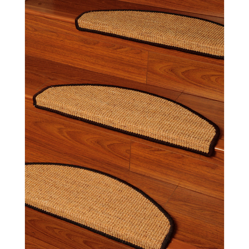 Natural Area Rugs Domino Beige Euro Carpet Stair Tread & Reviews