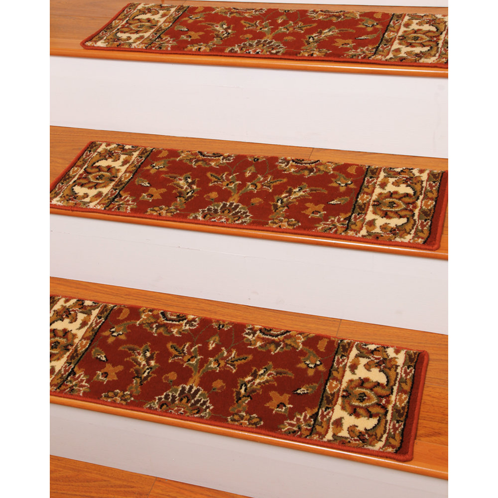 Natural Area Rugs Sydney Red Classic Persian Stair Tread & Reviews