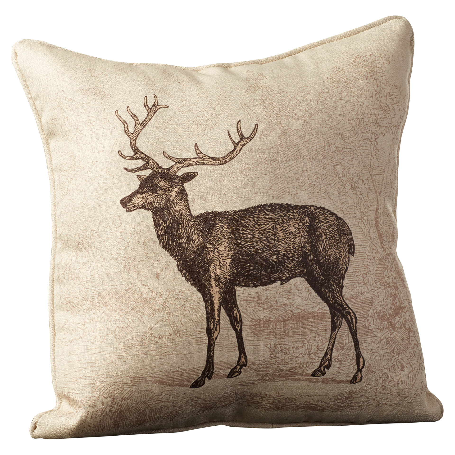 lava Lava Deer Etching Throw Pillow & Reviews Wayfair