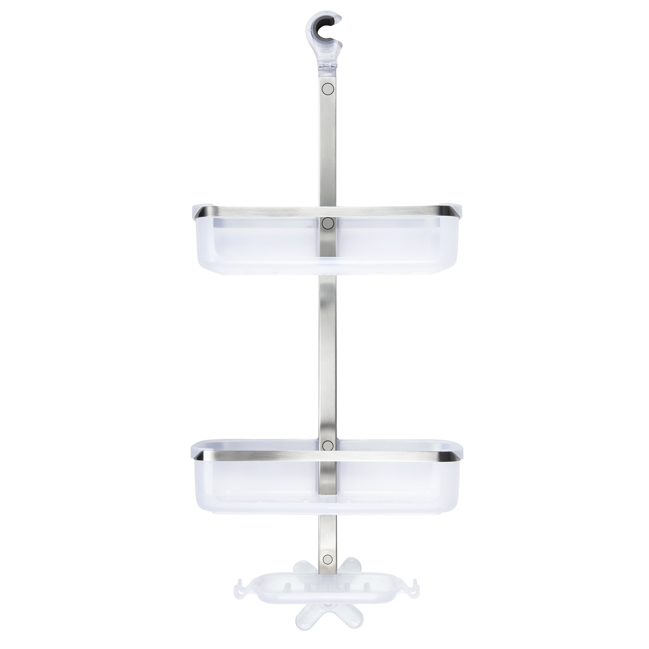 OXO Good Grips Stainless Steel Wall Mounted 3 Tier Shower Caddy | Wayfair