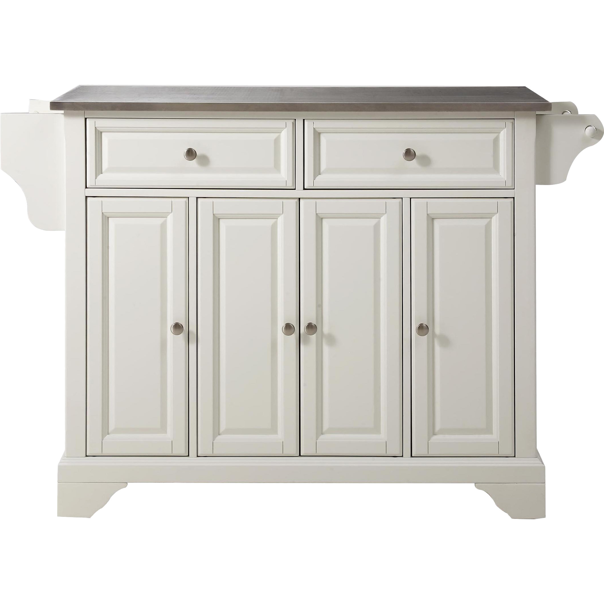 Crosley LaFayette Kitchen Island with Stainless Steel Top ...