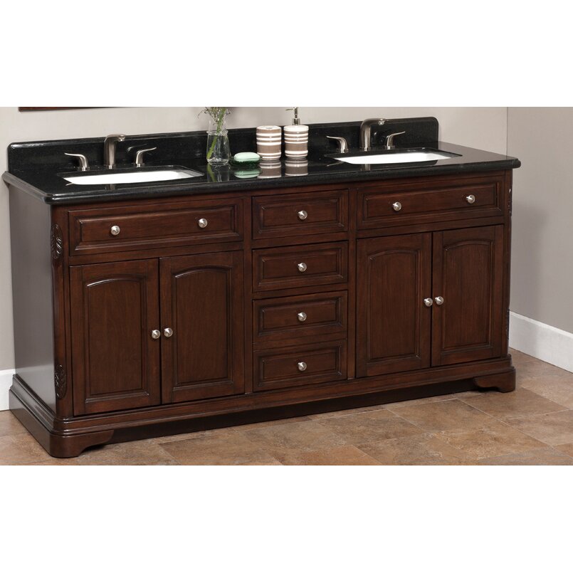 Lanza Luton 72" Double Bathroom Vanity Set & Reviews | Wayfair