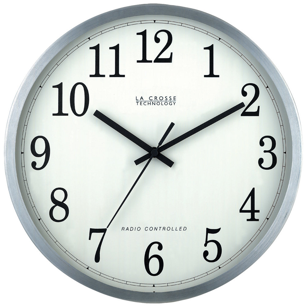 La Crosse Technology 12" Aluminum Atomic Wall Clock & Reviews Wayfair